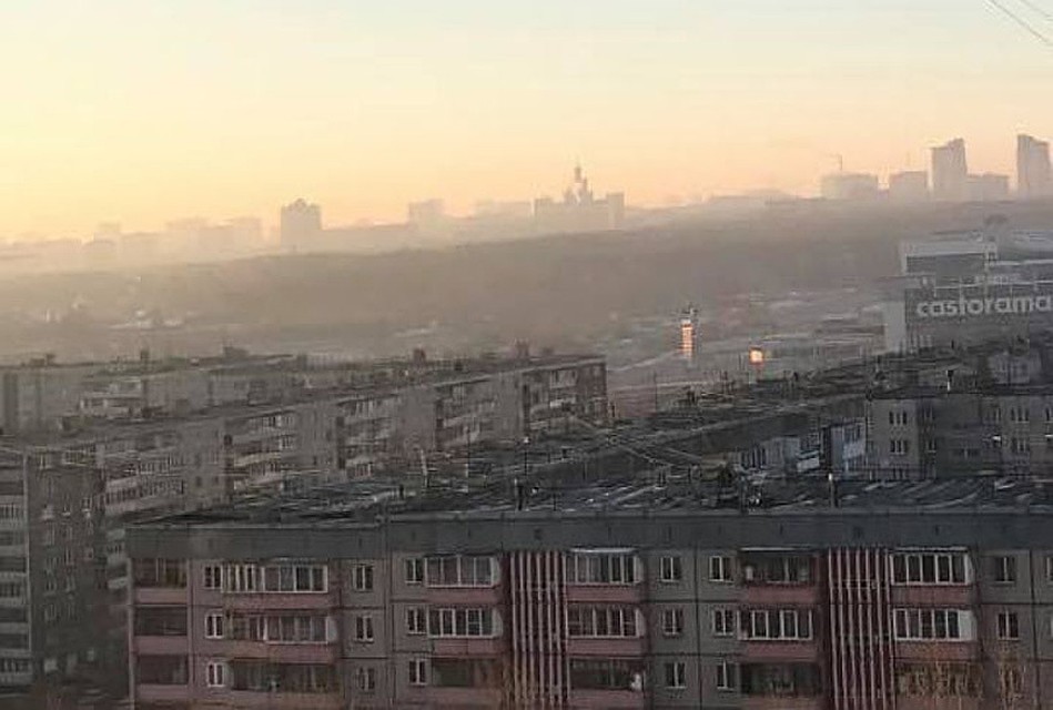 Смог в очередной раз окутал Челябинск. Фото: Константин Смирнов.