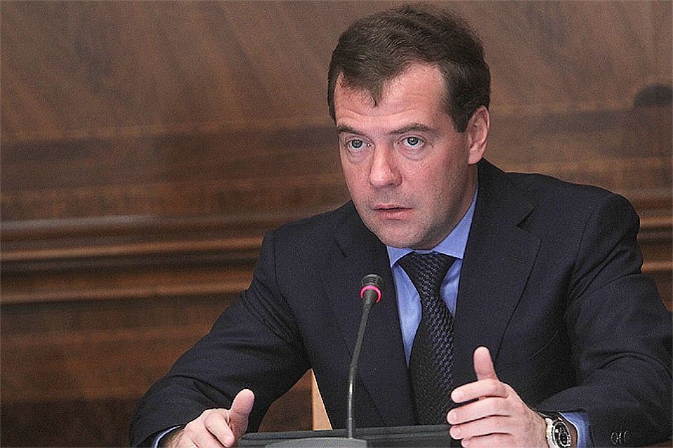 Премьер-министр России Дмитрий Медведев