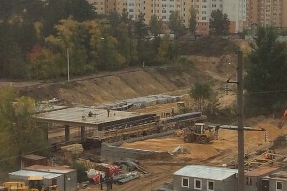 Так сегодня выглядит зона строительства развязки