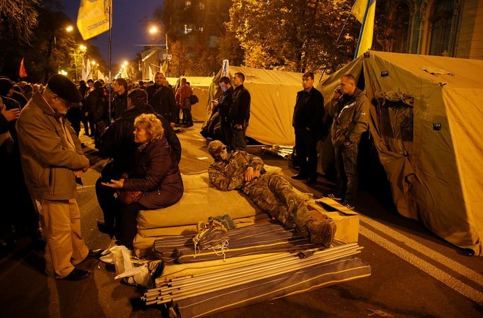 Палаточный лагерь у Верховной рады Украины
