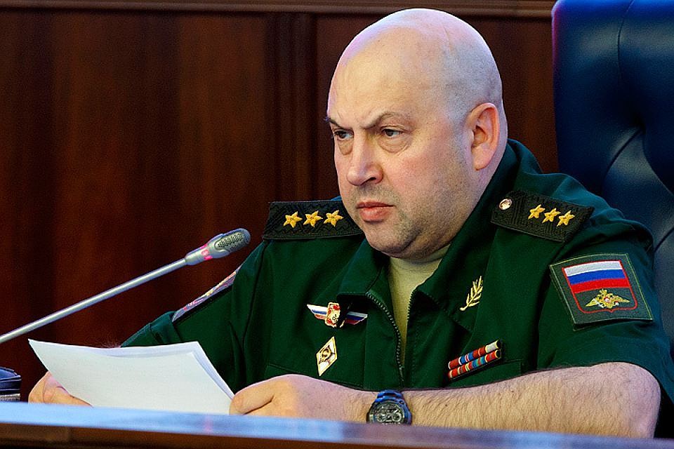 Генерал-полковник Сергей Суровикин во время брифинга по ситуации в Сирии, сентябрь 2017 года. ФОТО Вадим Савицкий/пресс-служба Минобороны РФ/ТАСС
