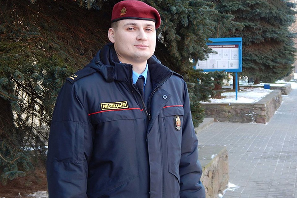 Сотрудник милиции спас самоубийцу-преступника. Фото: УВД Витебского облисполкома.