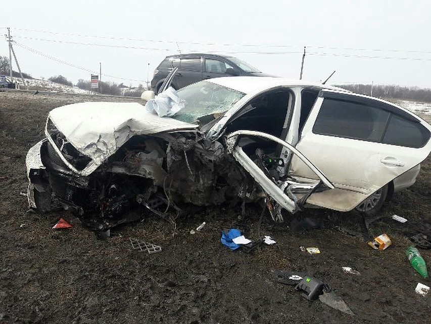 Автомобиль получил серьезные повреждения