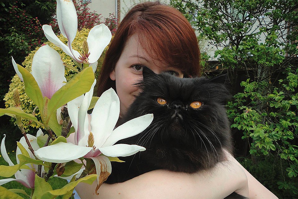 Юлия Скрипаль с отцовским котом