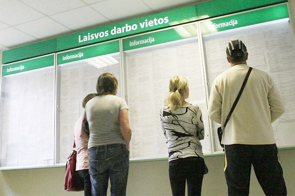 Уровень безработицы в Литве в начале апреля находился на уровне 9,2%. Фото: с сайта diena.lt