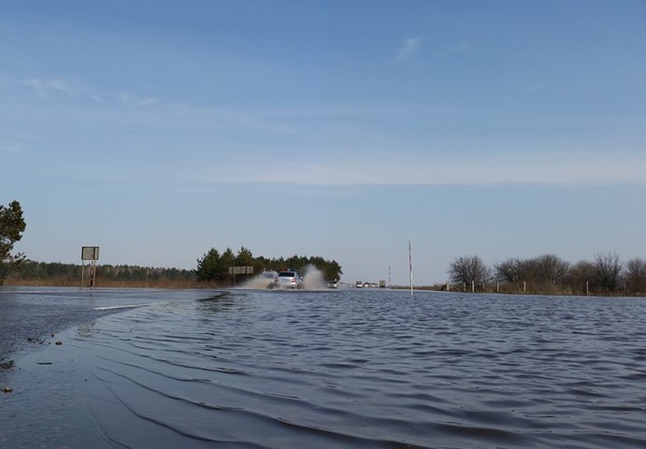 Вода постепенно уходит