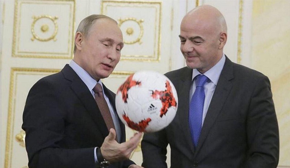 Владимир Путин и Джанни Инфантино