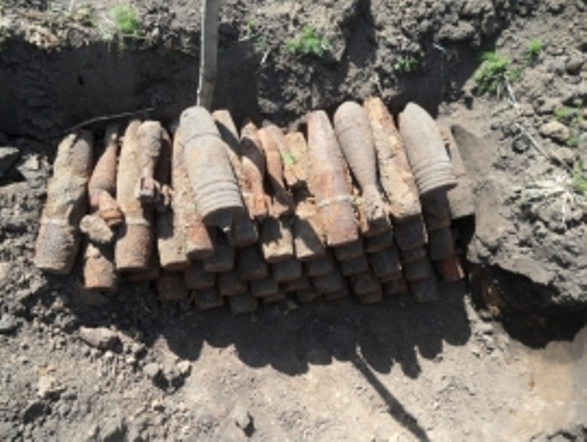 Боеприпасы уничтожили на полигоне