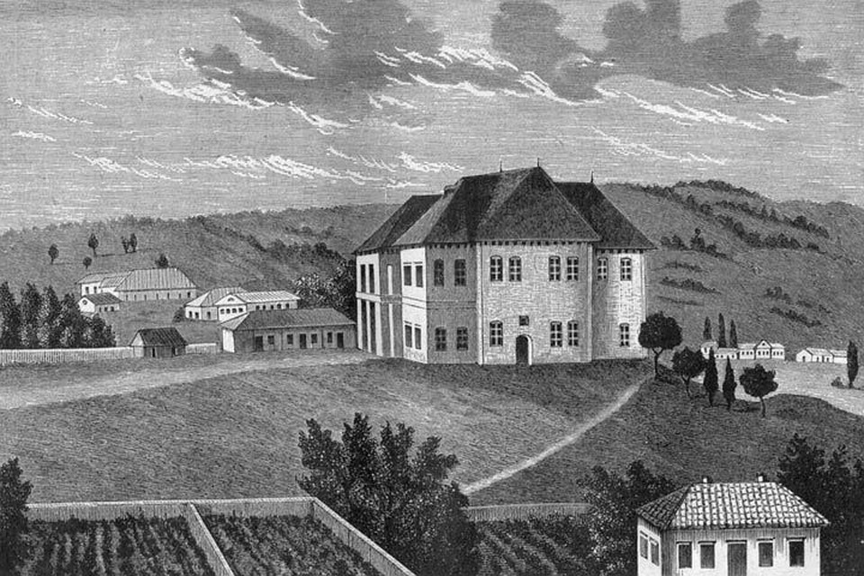В этом доме останавливался Александр I во время визита в Кишинев. Фото: из книги "Альманах Бессарабца" (1903 г.)