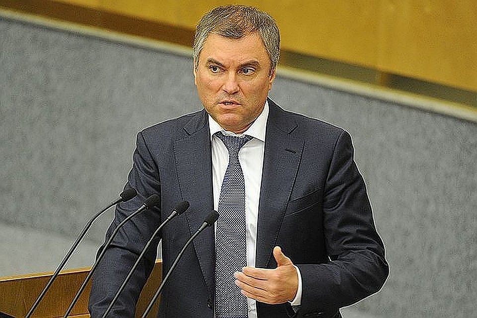 Спикер Госдумы Вячеслав Володин