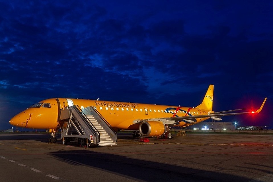 Новый Embraer-190 в ливрее Ivolga Airlines