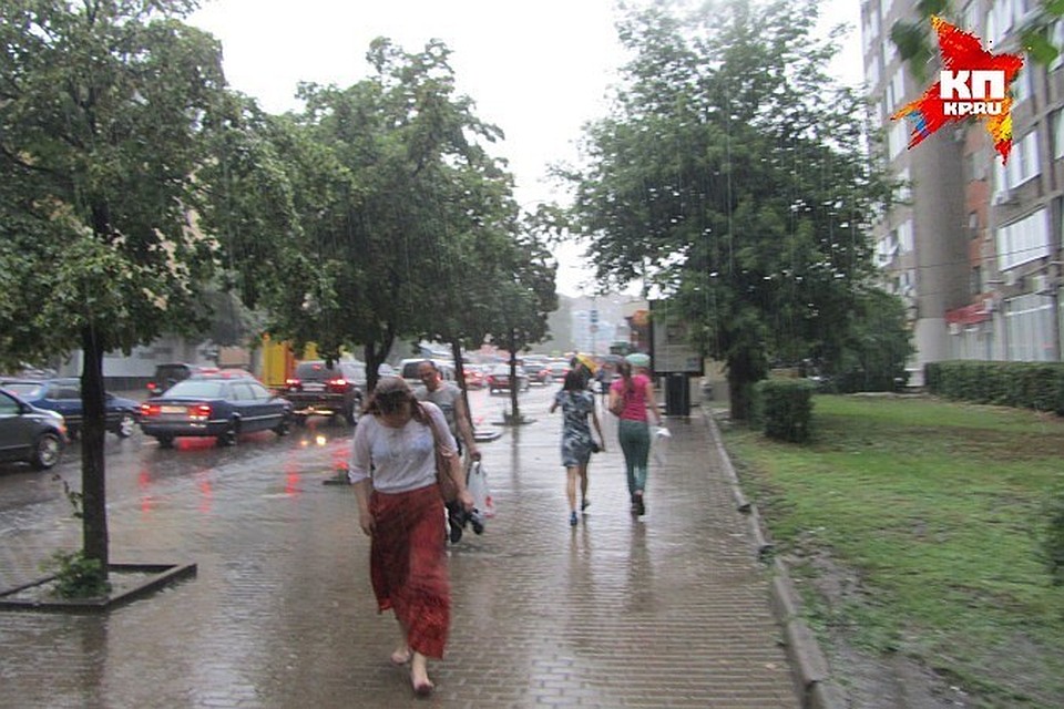 В городе ожидают сильный дождь, а то и мокрый снег.