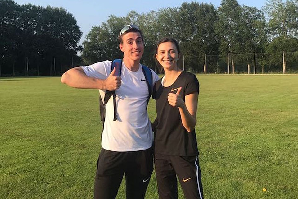 Сергей Шубенков и Мария Ласицкене (фото: сайт rusathletics.com)