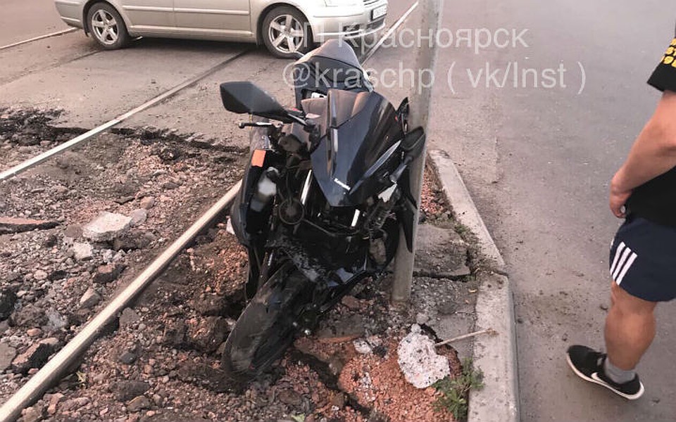 Мотоциклу сейчас требуется серьезный ремонт Фото: ЧП-Красноярск