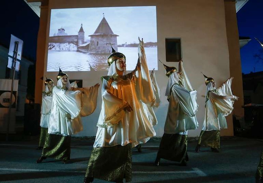 Фестиваль "Цвет белой стены" проходит в Пскове с 2014 года.
