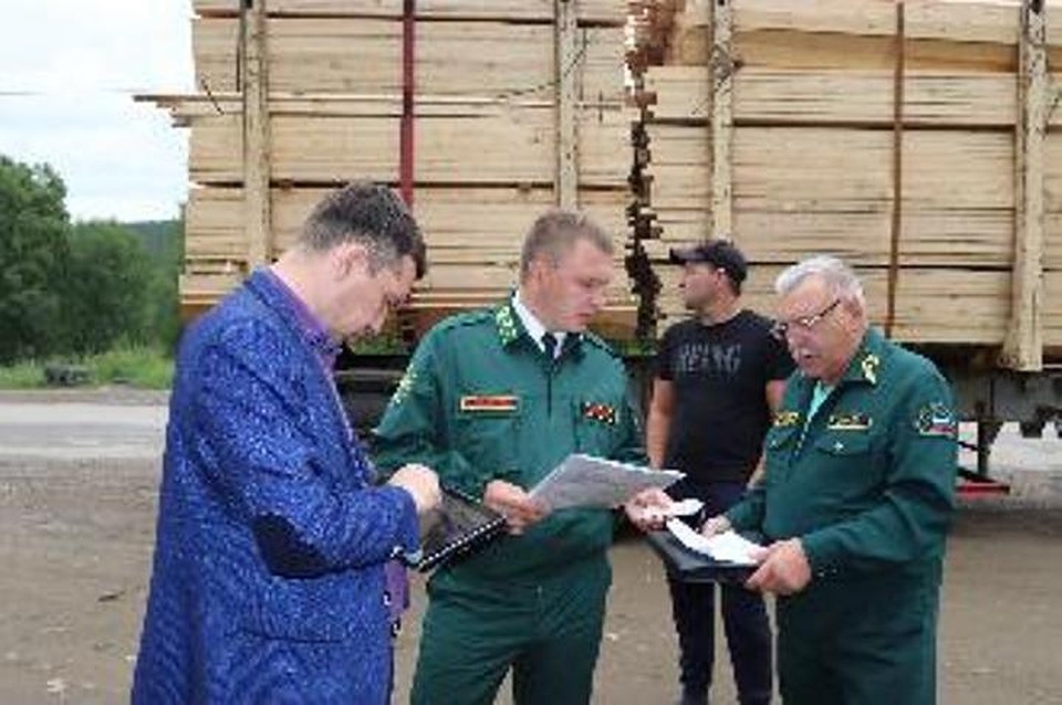 В Иркутской области усилены меры по проверке законности перевозимой древесины.