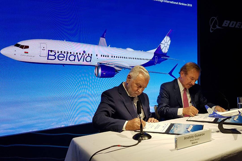 Новейший Boeing 737 MAX прилетит в авиакомпанию «Белавиа» в мае следующего года. Фото: пресс-служба «Белавиа».