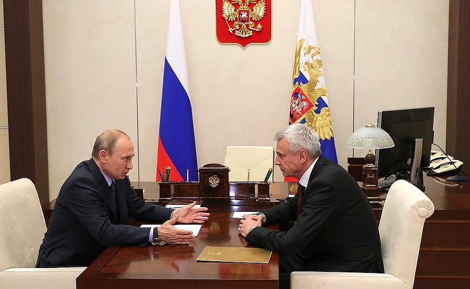 Владимир Путин второй раз за несколько месяцев принял у себя Сергея Носова. Фото: Kremlin.ru