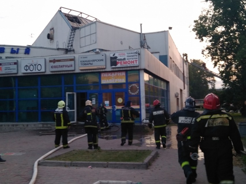 С пожаром справились быстро Фото: предоставлено пресс-службой ГУ МЧС по Петербургу