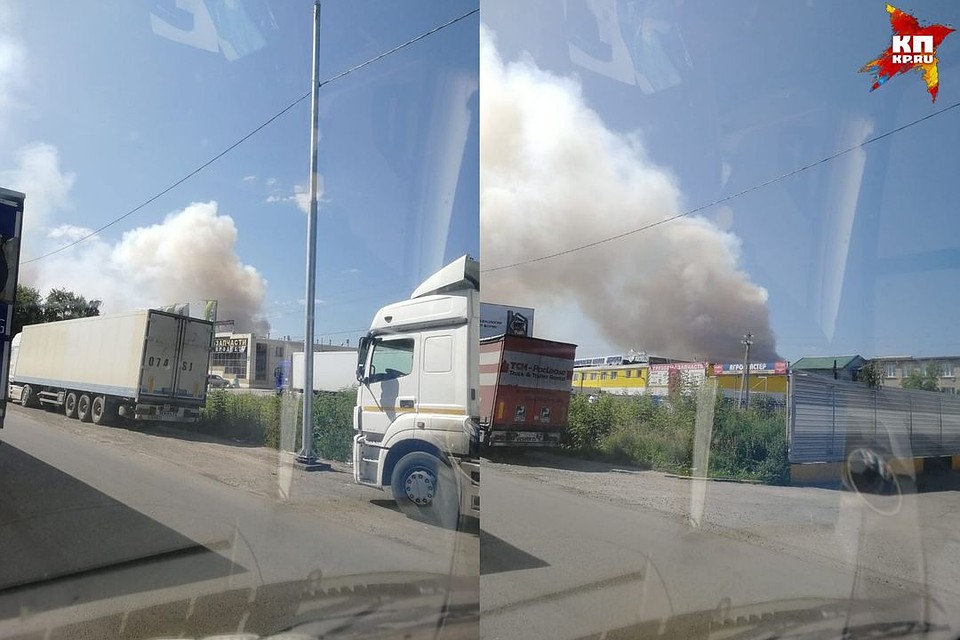 В Новосибирске горит свалка на Левом берегу. Фото: Сергей ЖОЛБА