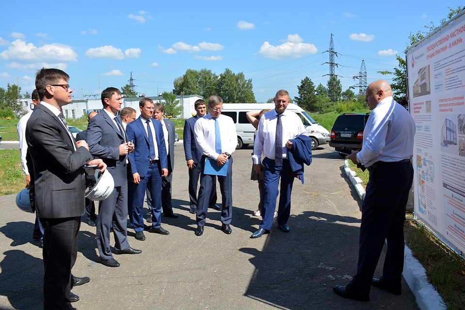 Делегация экологических органов и правительства области на «ОмскВодоканале».