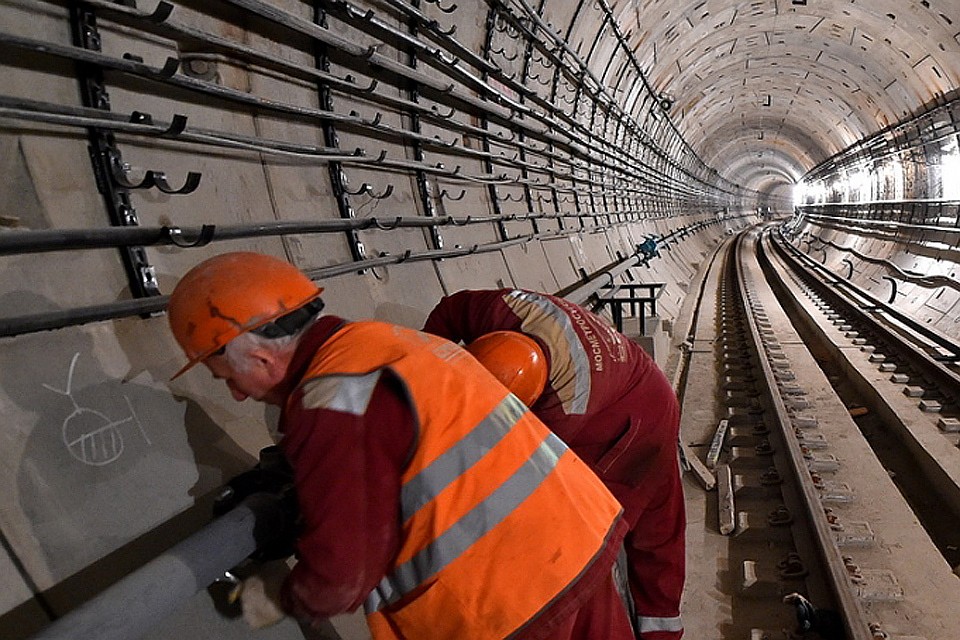 Строительство станции линии Московского метрополитена. ФОТО mos.ru