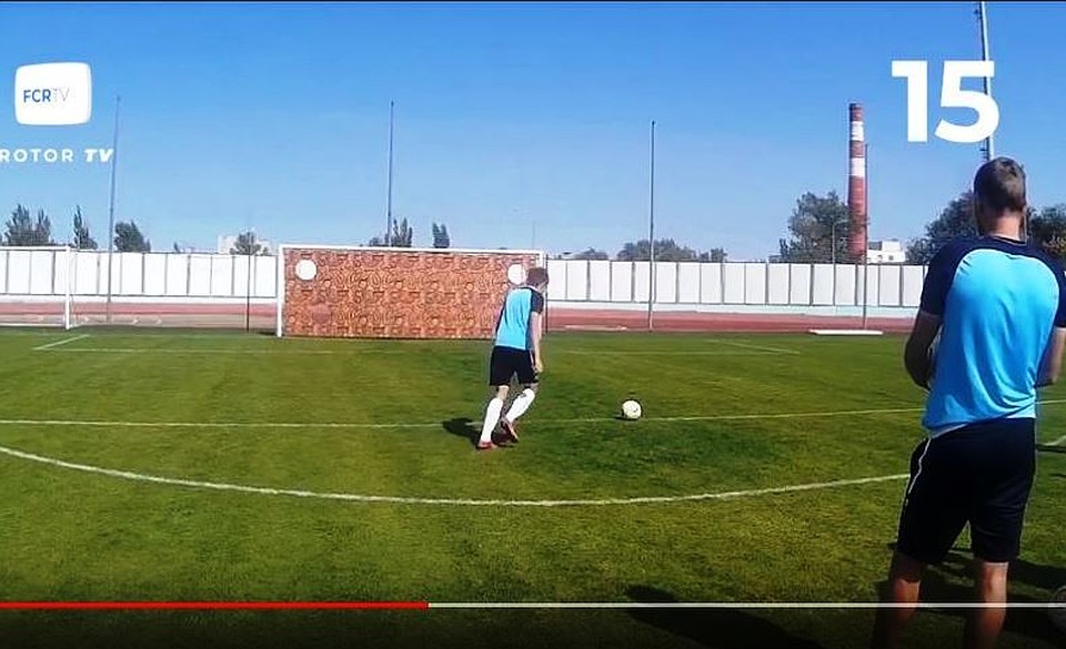 Скрин с видеоролика ФК "Ротор".