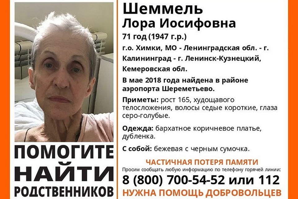 Ориентировка «Лиза Алерт»