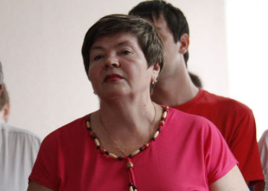 Надежда Цапок на заседаниях суда по ее же делу