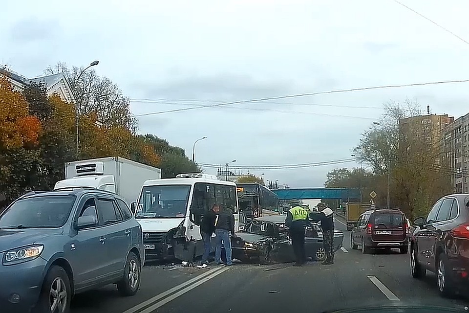 В аварии пострадали семь человек. ФОТО: стоп-кадр с видео