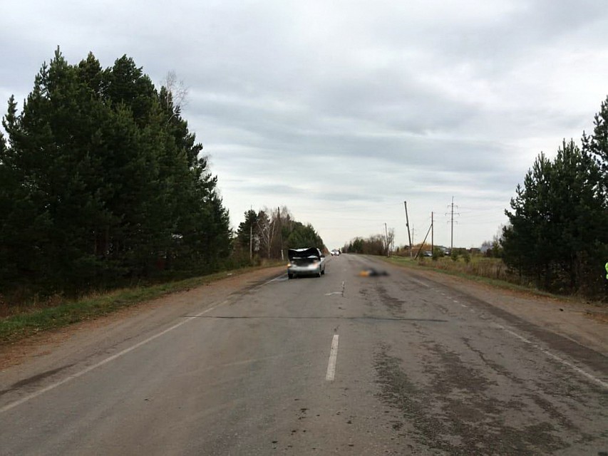 В районе поселка Корнилово произошло смертельное ДТП. Фото: пресс-служба УМВД по Томской области
