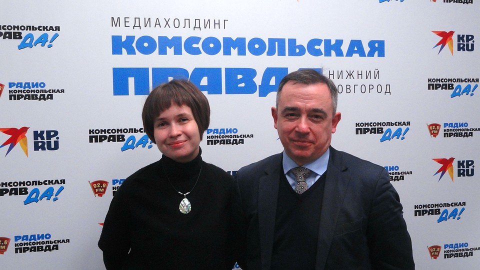медицинский журналист Екатерина Алтайская и заместитель генерального директора компании «Нижфарм», группа компаний STADA Иван Глушков