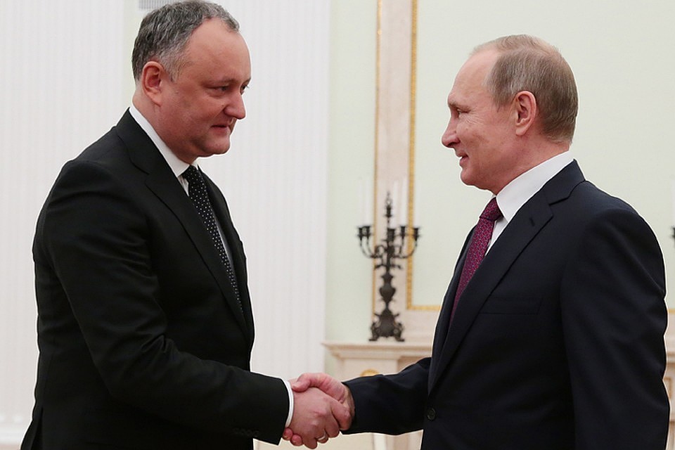 Игорь Додон и Владимир Путин.