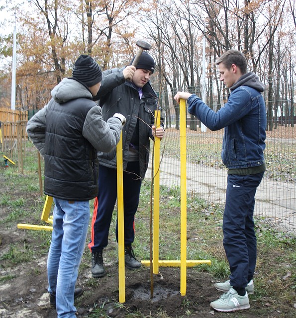 Белгородский парк имени Ленина пополнился сотней новых деревьев.