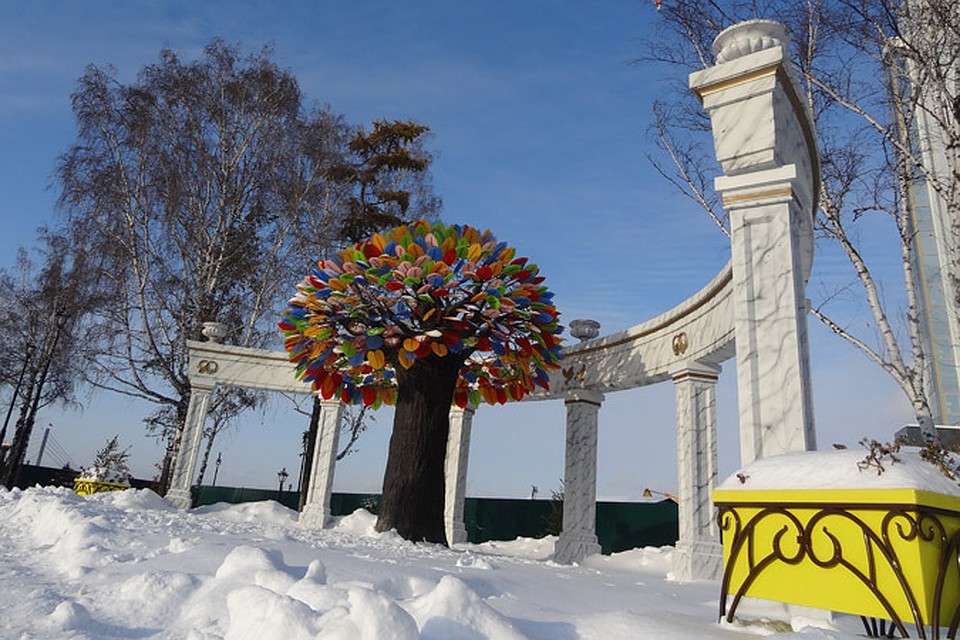 В Тюмени морозно и солнечно