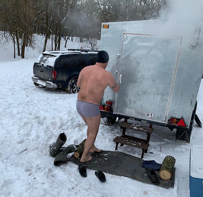 Баня на колесах. Фото из группы ВК "Это Ростов-на-Дону!"