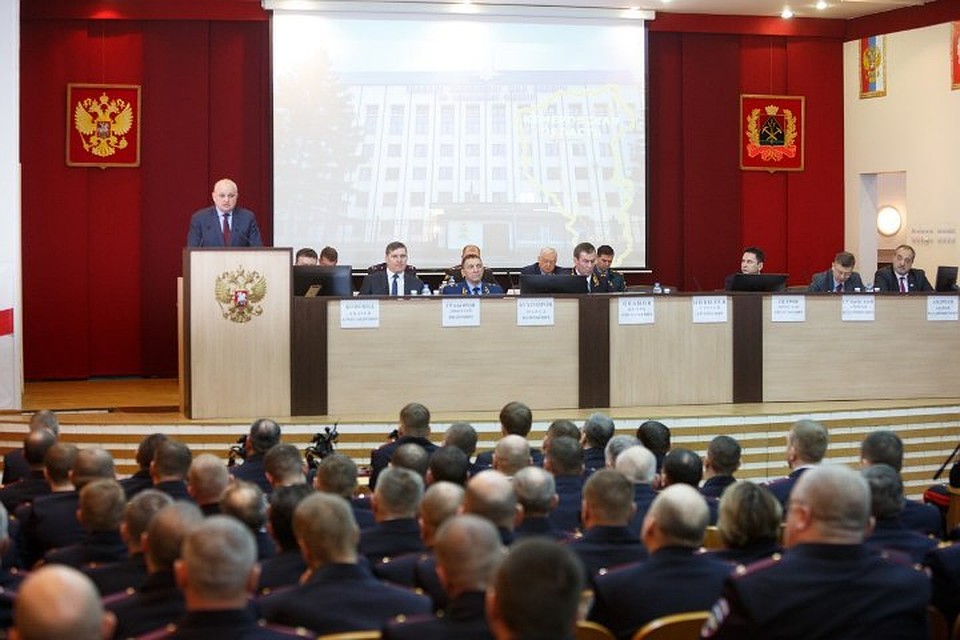 Сергей Цивилев принял участие в заседании коллегии областного управления МВД. Фото: Сергей Гавриленко.