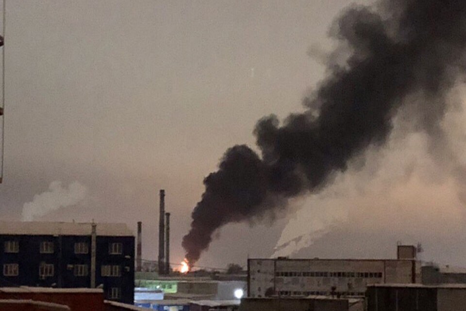 Сильный пожар на заводе «РУМО» в Нижнем Новгороде.