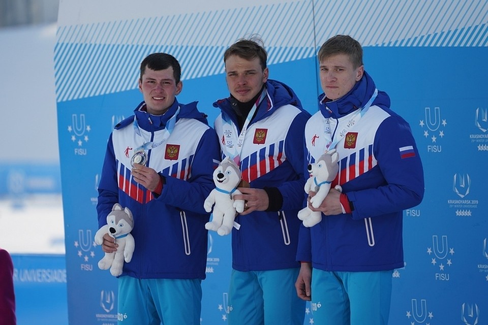Российские лыжники один в один повторили вчерашний триумф на Универсиаде-2019
