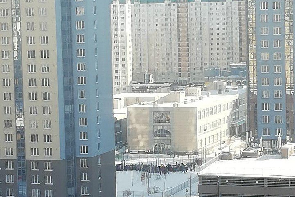 В очередной раз из школ эвакуировали детей. "телефонные террористы" никак не могут остановиться. Фото: vk.com/spb_today