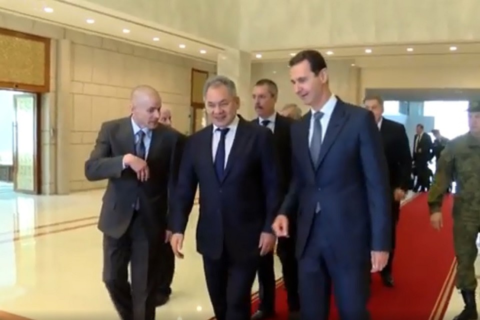 Министр обороны РФ Сергей Шойгу встретился в Дамаске с президентом Сирии Башаром Асадом