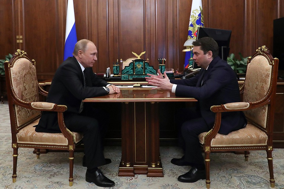 Владимир Путин доверил 40-летнему Андрею Чибису рукоовдство Мурманской областью. Фото: kremlin.ru