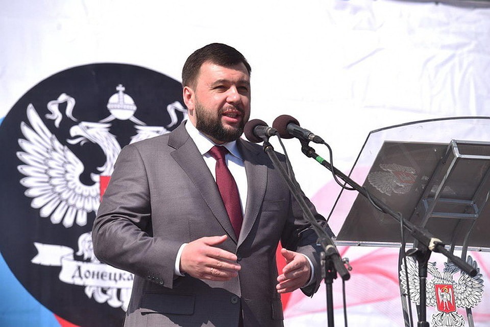 Глава ДНР выступил на митинге. Фото: denis-pushilin.ru