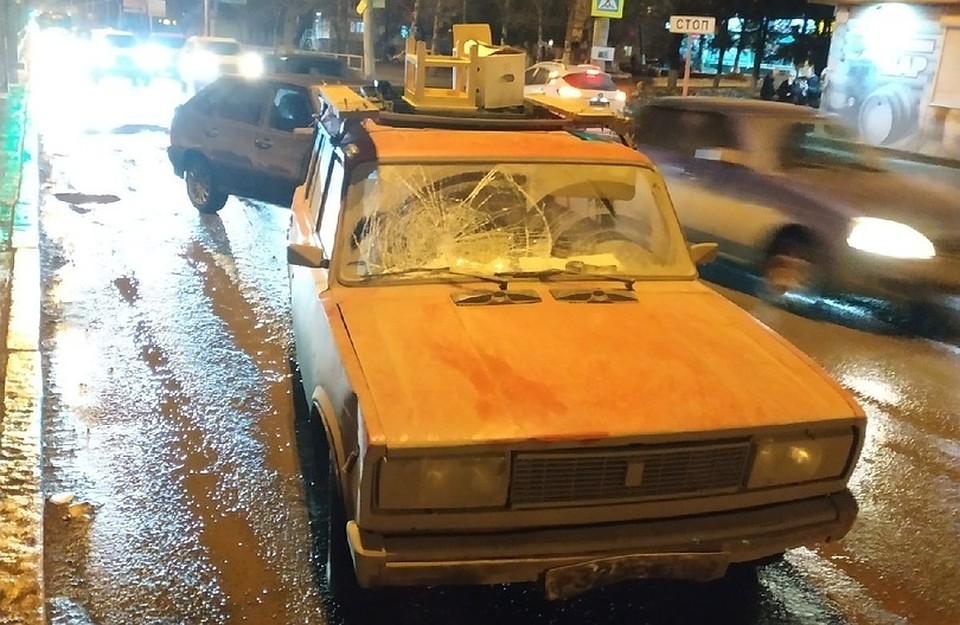На дороге образовалась пробка