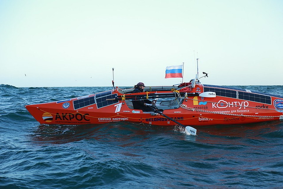 Фёдор Конюхов идет на весельной лодке «АКРОС» от Новой Зеландии (Южный остров, порт Чалмерс) к мысу Горн. Фото: сайт Федора Конюхова
