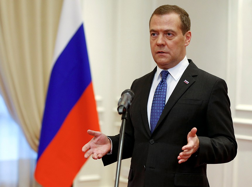 Председатель российского правительства Дмитрий Медведев