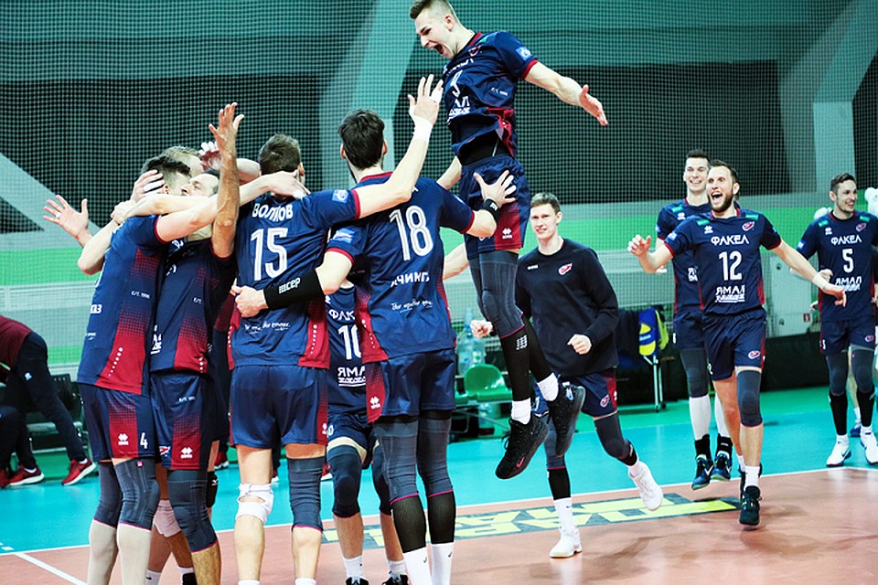 Волейбольный клуб «Факел» из Нового Уренгоя вышел в полуфинал чемпионата России Фото: пресс-служба ВК «Факел»