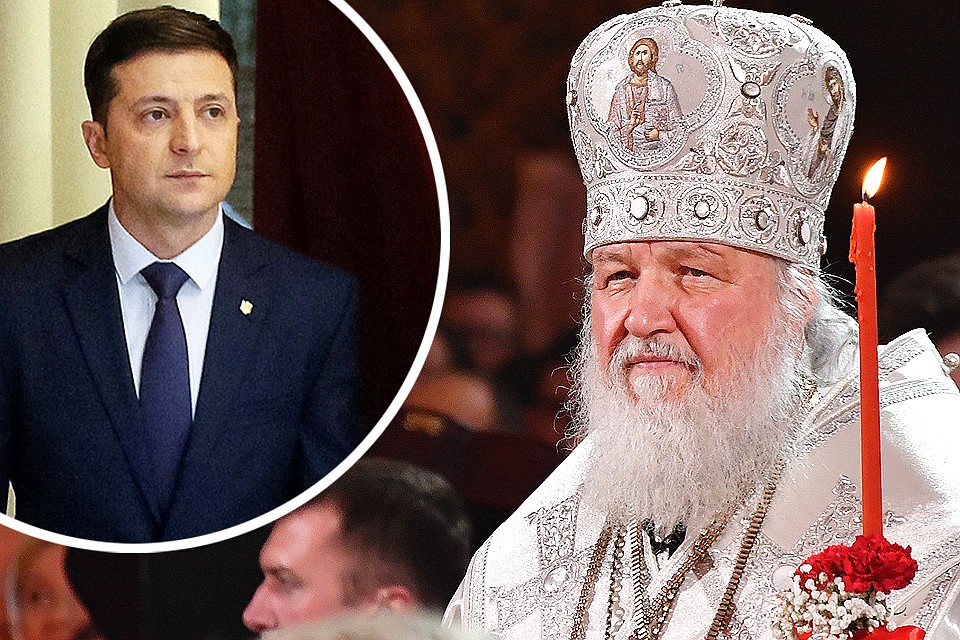 Патриарх Кирилл поздравил Зеленского с победой в выборах.