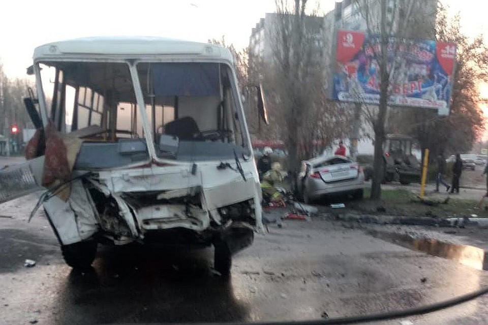 Так выглядел автобус после аварии