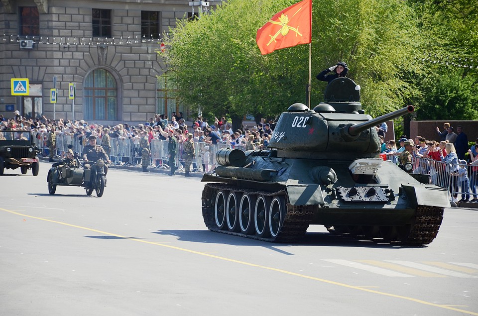 Репетиция парада Победы в Волгограде.